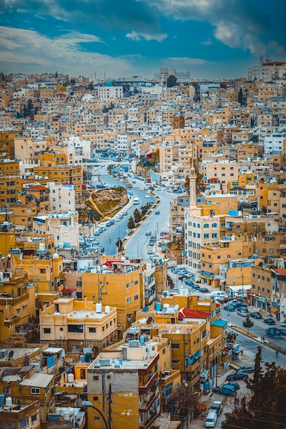 Widok na Amman Jordania