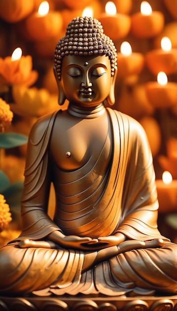 Zdjęcie widok na boga buddę