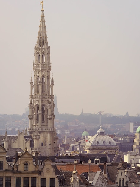 Widok Na Brukselę Na Starym Mieście W Belgii