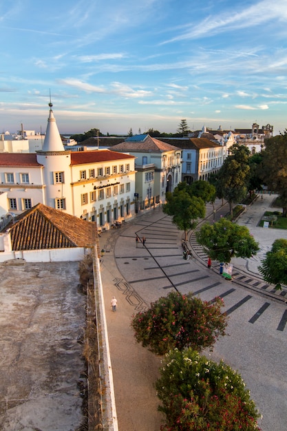 Widok Na Centrum Miasta Faro, Portugalia.