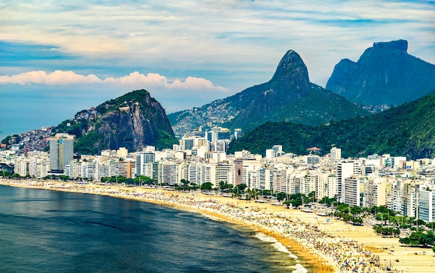 Widok Na Copacabana W Rio De Janeiro, Brazylia