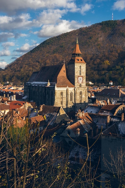 Widok na Czarny Kościół w Brasov