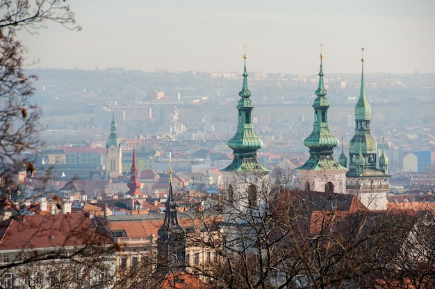 Zdjęcie widok na czeskie miasto brno.