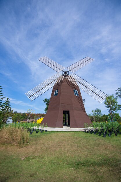 Widok na dom turbiny