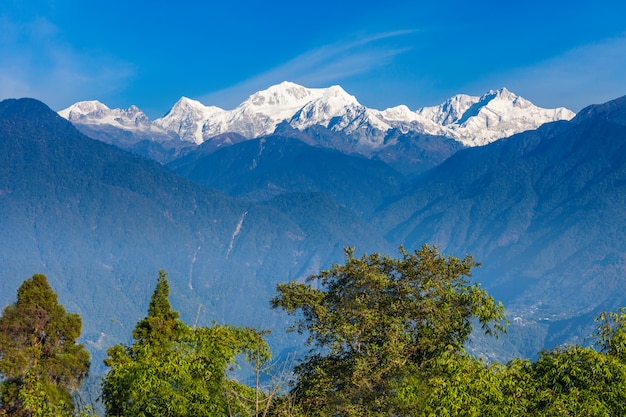 Widok Na Góry Kangchenjunga