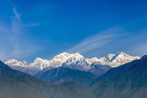 Widok Na Góry Kangchenjunga