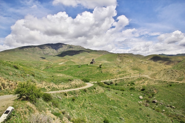 Widok na góry Kaukazu, Armenia