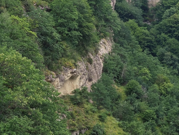 Widok na góry, skały, krajobraz i malownicze miejsca Kaukazu Północnego. Kisłowodzk