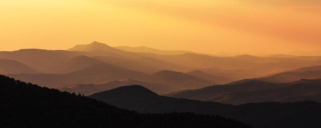 Widok na góry w Karpatach