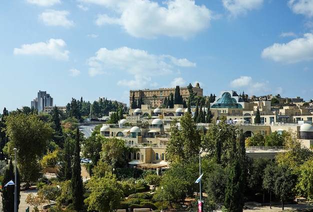 Widok Na Jerozolimską Dzielnicę Jemina Mosze