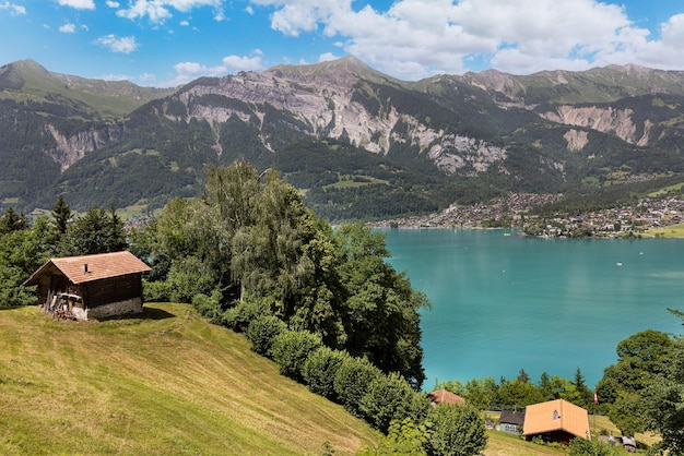 Widok na jezioro Brienz w Szwajcarii