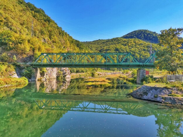 Widok na jezioro na tle nieba