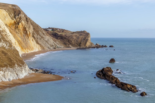 Widok na jurajskie wybrzeże w Dorset