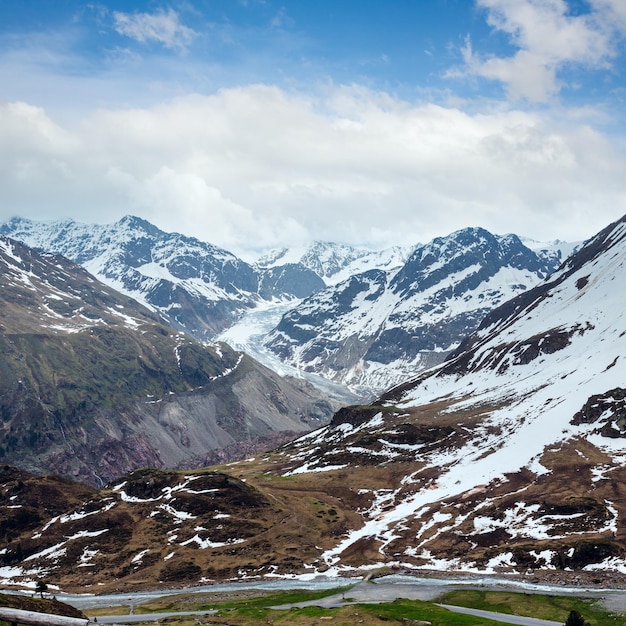 Widok na Kaunertal Gletscher Austria