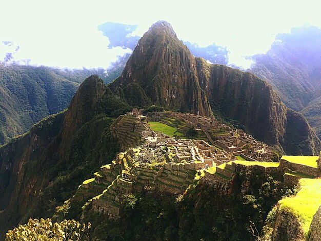 Zdjęcie widok na machu picchu