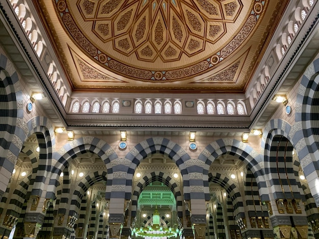 Zdjęcie widok na meczet proroka masjid alnabawi