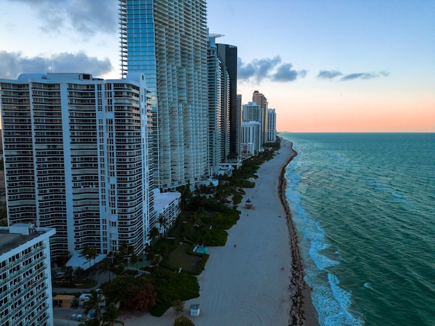 Widok na Miami Beach z powietrza