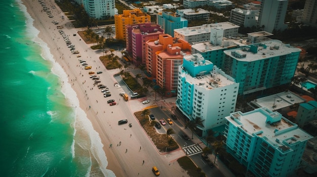 Widok na Miami Beach z powietrza