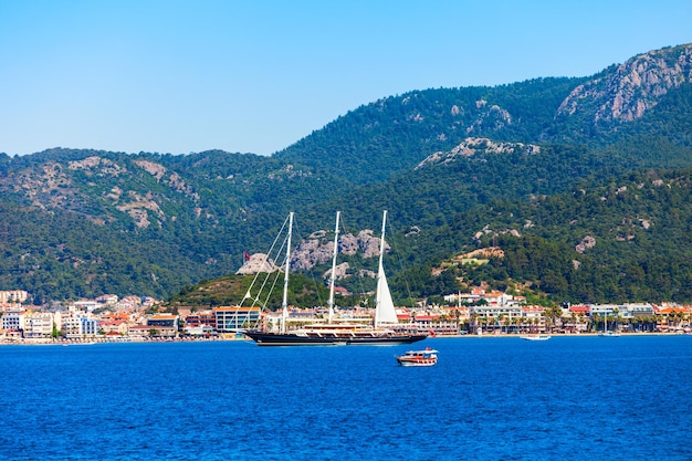 Widok na miasto Marmaris w Turcji