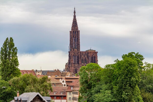 Zdjęcie widok na miasto strasburga