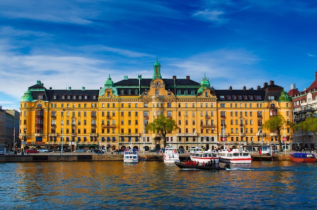 Widok na miasto Sztokholm