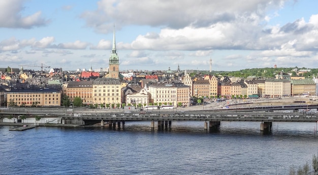 Widok na miasto Sztokholmu