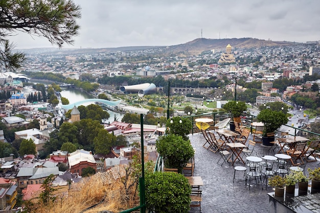 Widok na miasto Tbilisi