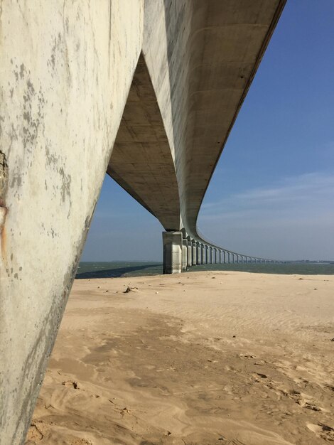 Zdjęcie widok na morze na czyste niebo