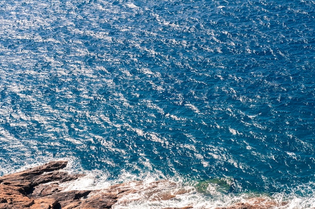 Zdjęcie widok na morze z wysokiego kąta