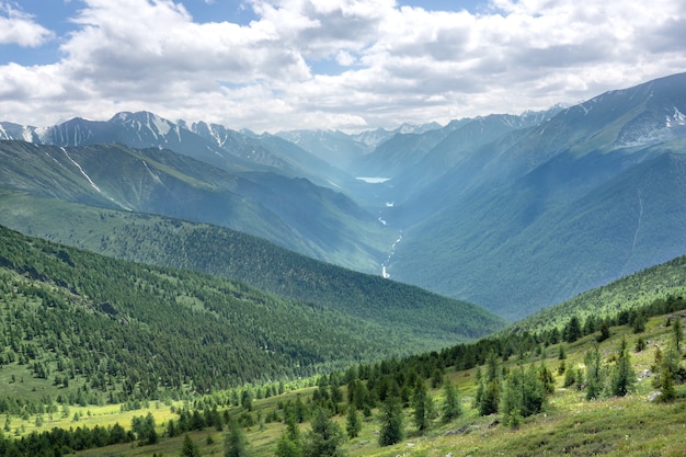 Widok na Mountain Altay