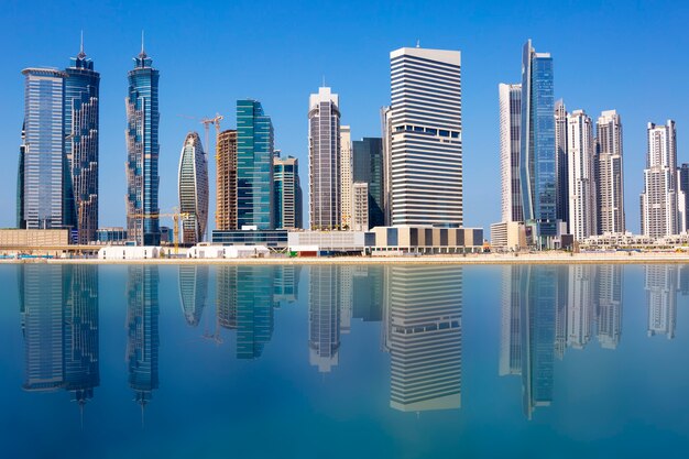 Widok Na Panoramę Dubaju, Zjednoczone Emiraty Arabskie