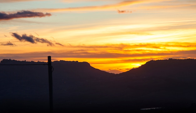 Widok na panoramę Enna i Calascibetta