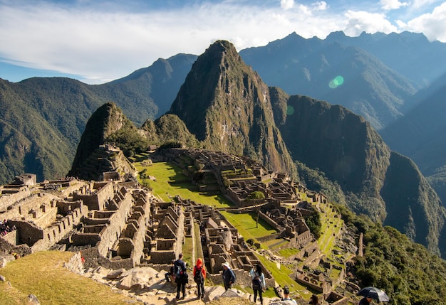 Widok Na Panoramę Machu Picchu Peru