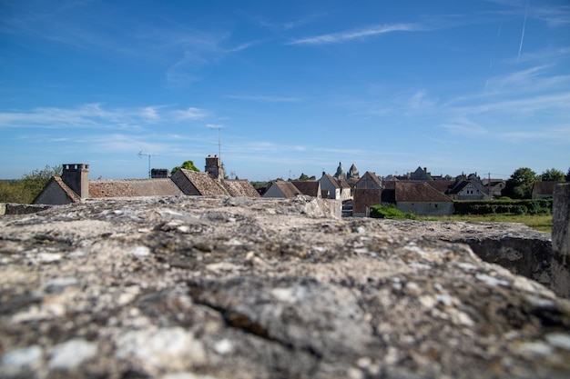 Widok Na Panoramę Miasta Z Wzgórza W Provins We Francji