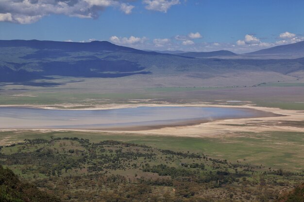 Widok na park narodowy Ngorongoro, Tanzania