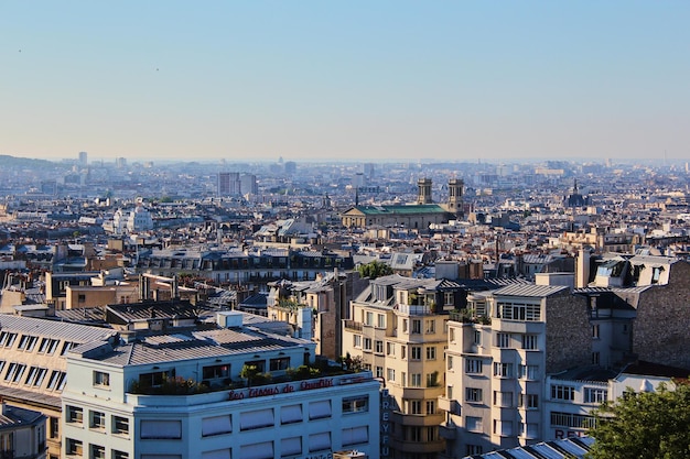 Widok na Paryż z Butte Montmartre France