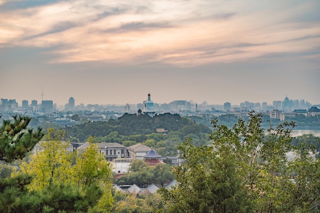 Widok na Pekin z wysokości Chiny