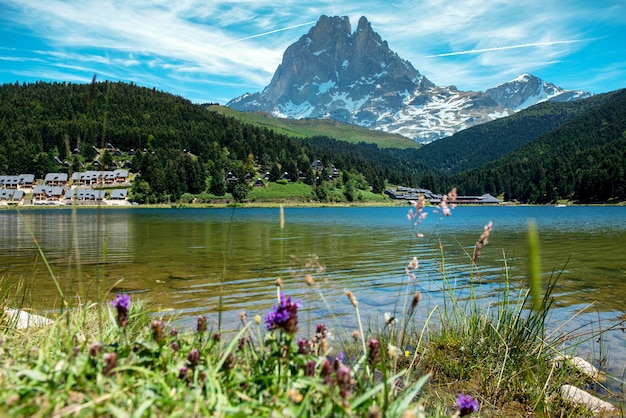 Widok Na Pic Du Midi Ossau We Francuskich Pirenejach