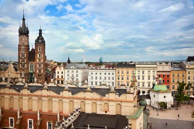 Widok na Rynek Główny w Krakowie