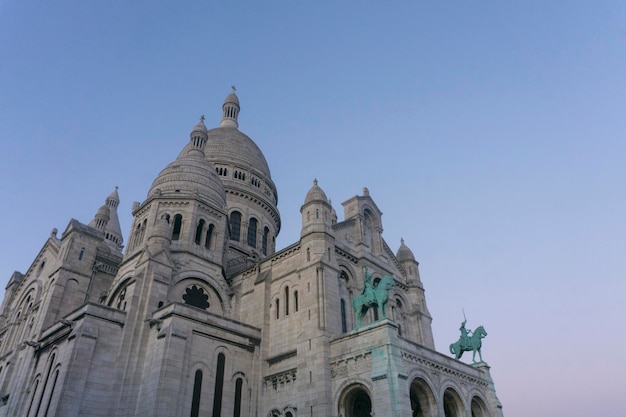 Widok Na Sacre Coeur W Paryżu We Francji