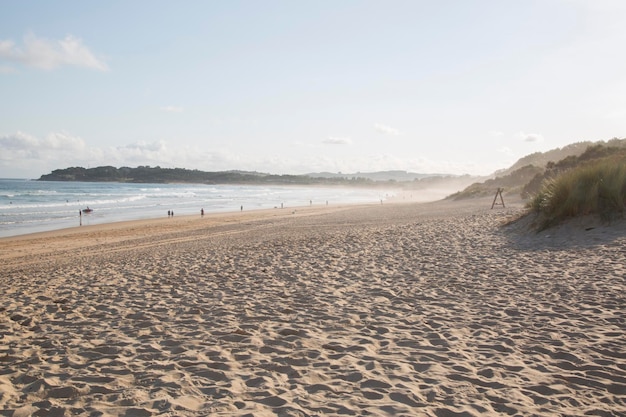 Widok na Somo Beach Santander, Kantabria, Hiszpania