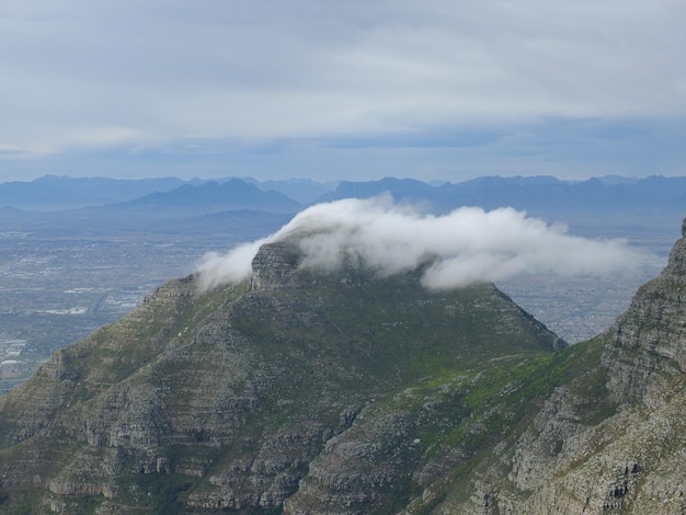 Widok na szczyt Table Mountain Cape Town w RPA