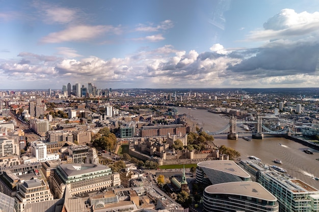 Widok na Tamizę i Londyn z Sky Garden United Kingdom