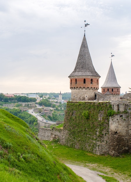 Widok Na Twierdzę I Stare Miasto Kamieniec Podolski, Ukraina