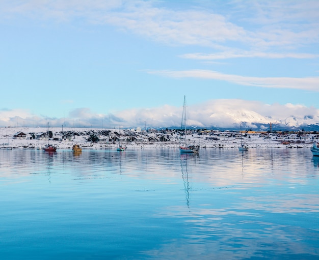 Widok Na Ushuaia I Góry