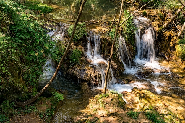 Widok Na Wodospad Gostilje Na Górze Zlatibor W Serbii