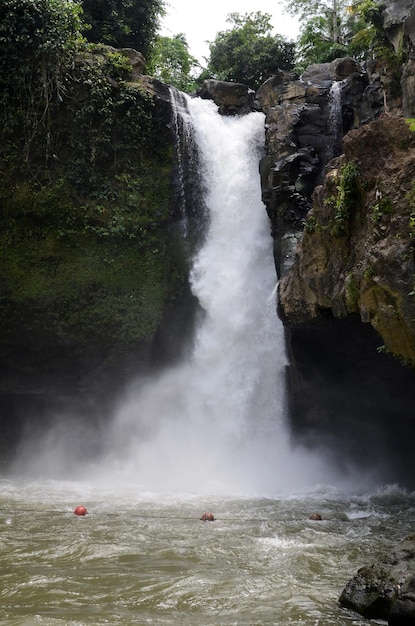 Widok na wodospad Tegenungan w pobliżu Ubud na Bali