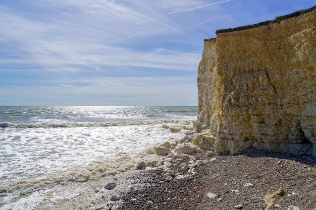 Widok na wybrzeże Sussex z Hope Gap