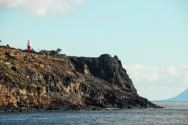 Widok na Wyspy Kanaryjskie La Gomera od strony oceanu