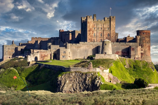 Widok na zamek Bamburgh